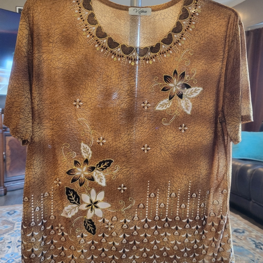 Beautiful Brown Blouse